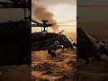 전장에서 비행 중인 AH-64 Apache 소리 (AH-64 Apache Flying Over Battlefield Sound) #helicopter #battlefield