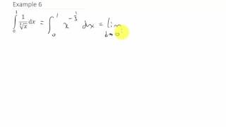 Improper Integrals Ex. 6 Net Worth