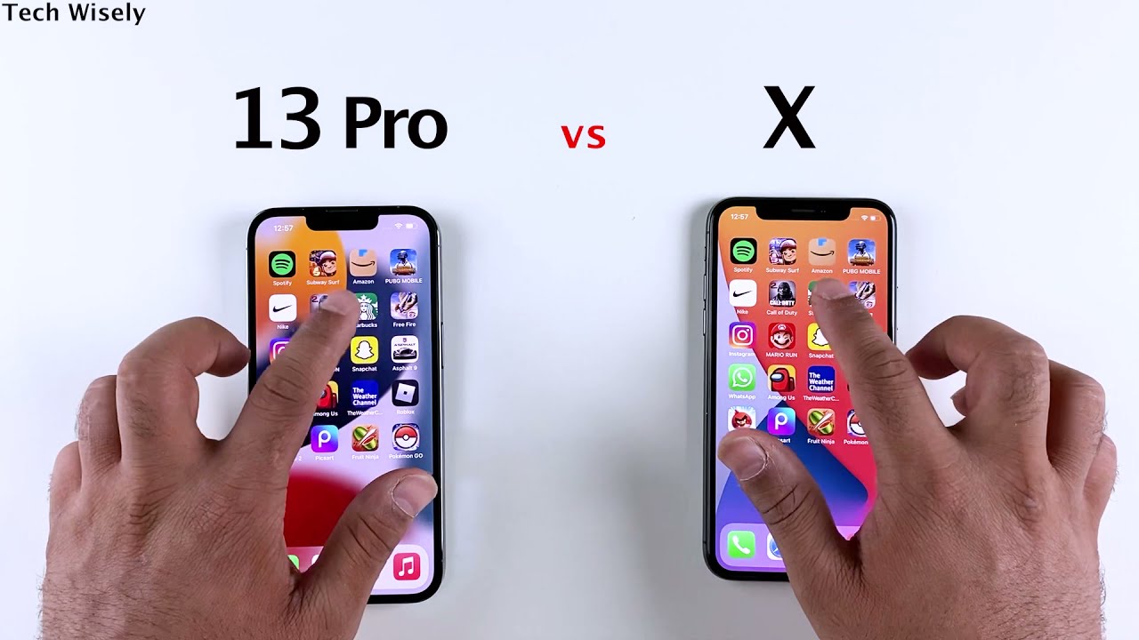 iPhone 13 Pro vs iPhone X | SPEED TEST - YouTube