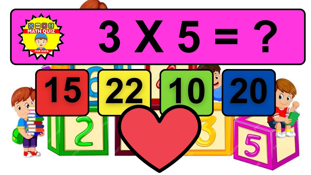 20 Questions to Make Kids MATH GENIUSES with one Digit