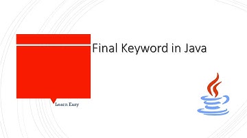 Learn Final Keyword in Java | EasyTechCode