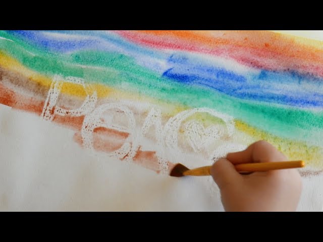 watercolor painting crayons  Watercolor video, Watercolor