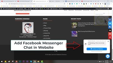 Add Facebook Chat Messenger plugin in WordPress Website