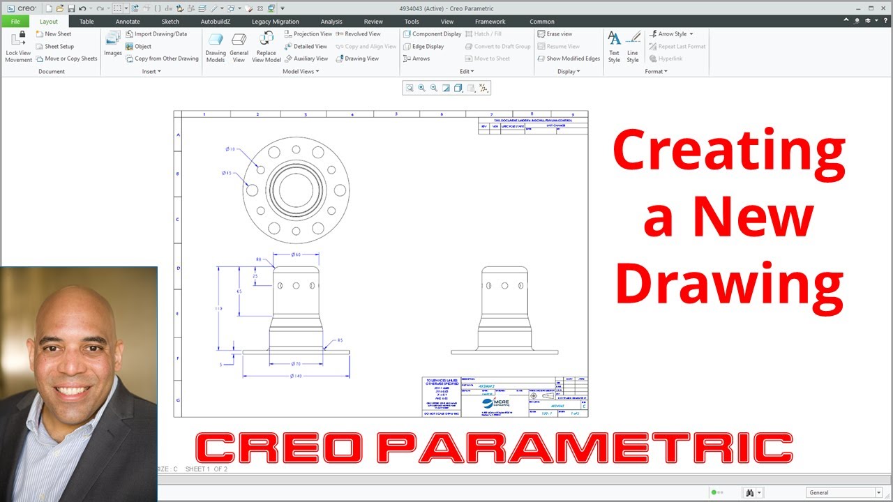 24 Beautiful Creo 3 create drawing from sketch for Learning