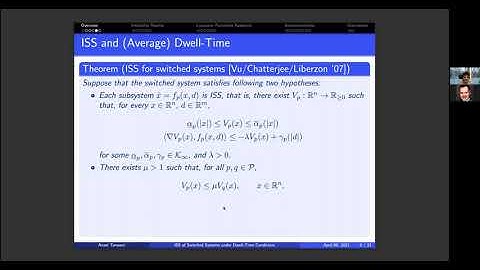 A. Tanwani. ISS of Switched Systems under Dwell-Time Conditions