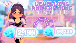 ONE HOUR of LEVELLING and GRINDING DIAMONDS in  ROYALE HIGH | Roblox