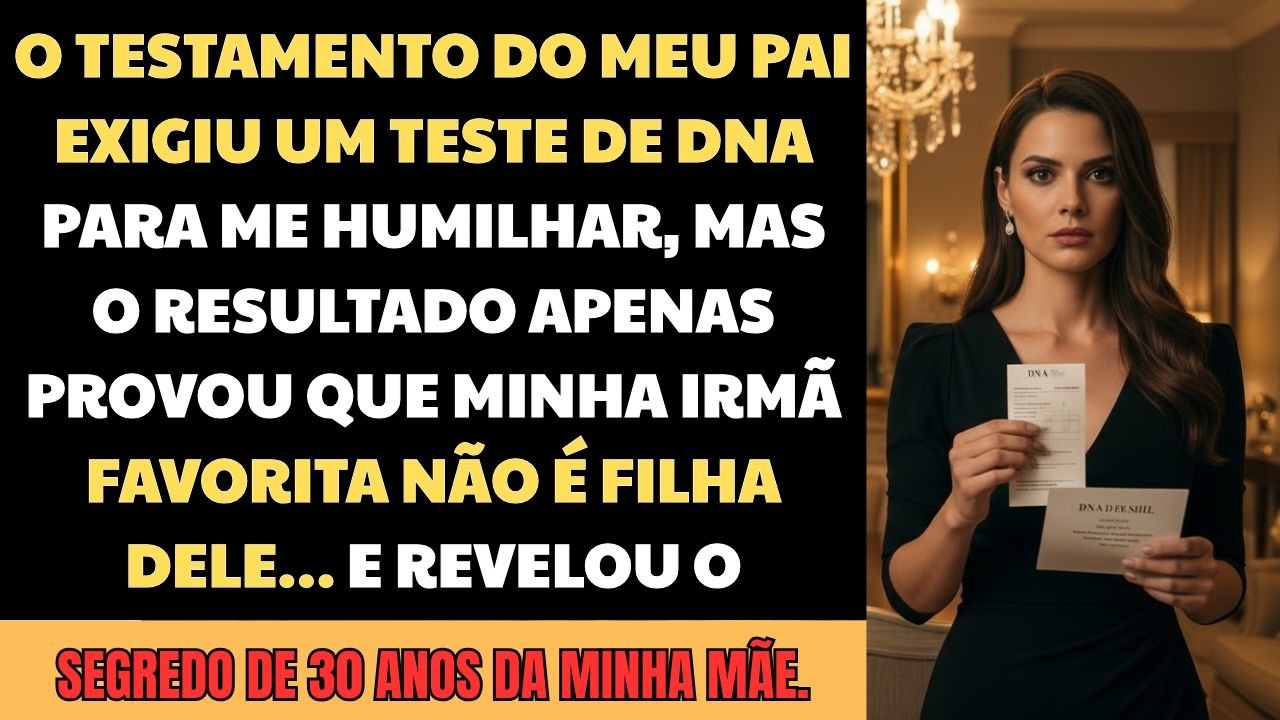 O Testamento do Meu Pai Exigia um DNA — O Resultado Revelou a Mentira de 30 Anos da Minha Mãe