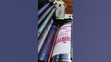 non woven fabric bags printing with hamda offset machine #machine