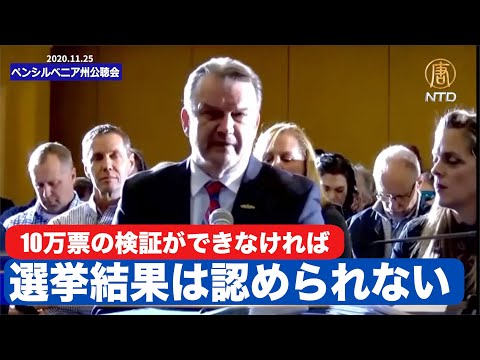 NTDTVJP 2020/12/19 【公聴会証言】データ科学者「全30万票のうち10万票の検証ができなければ選挙結果は認められない」