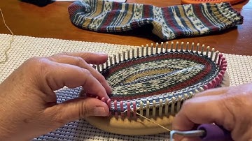 Loom Knit Step 5 Part 2 Toe Up Socks Loom-a-long - Heel Short Row Increases