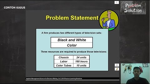 Riset Operasi - Program Linear Metode Simpleks Kasus Maksimasi #3