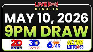 LIVE 9PM PCSO LOTTO RESULTS TODAY MAY 10, 2026 | SWERTRES EZ2