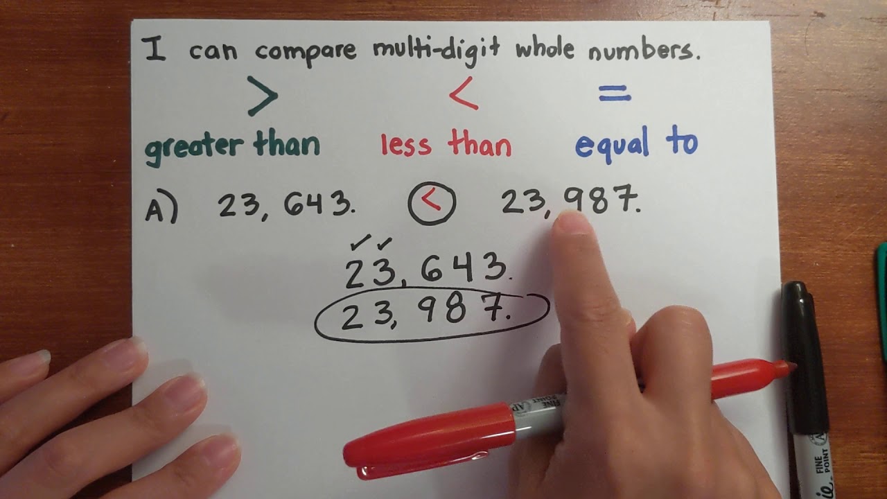 4th Lesson 2 Compare Whole Numbers YouTube 4th Lesson 2 Compare Whole Numbers YouTube