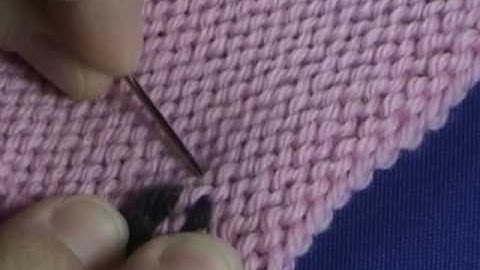Weaving in Ends on Stockinette Stitch