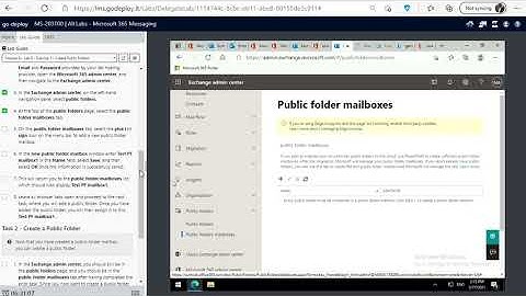 MS 203 LAB Module 9   Exercise 1   Create Public Folders