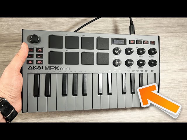 Akai MPK Mini Mk3 GREY SE Mini Keyboard Controller - SCMS, Inc