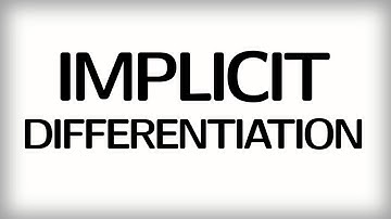 3.13 Implicit differentiation