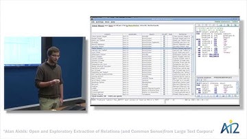 Open and Exploratory Extraction of Relations and Common Sense from Large Text Corpora - Alan Akbik