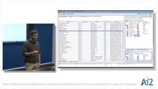 Open and Exploratory Extraction of Relations and Common Sense from Large Text Corpora - Alan Akbik