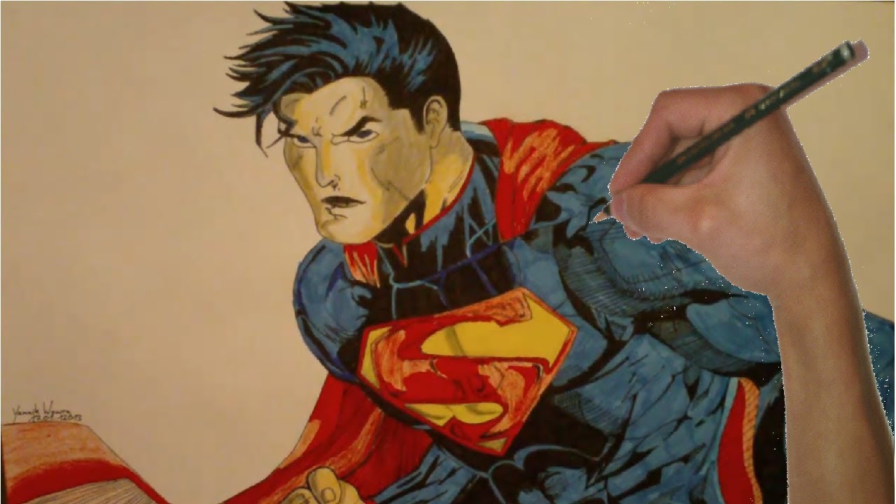 Speed Drawing Superman - DC COMIC - YouTube