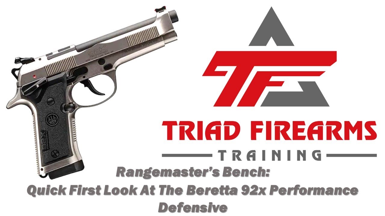 Rangemaster's Bench Episode: Quick First Look At The Beretta 92x