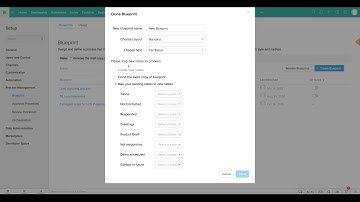 Cloning Blueprint Zoho CRM