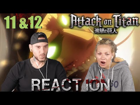 ATTACK on TITAN s1 eps 11/12 |  WE ARE DONE!  🤬| couples first time watching anime!