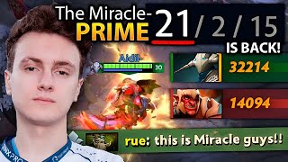 MIRACLE is back to his PRIME with this Epic CARRY Sven in dota 2