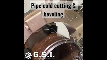 Splitframe clamshell pipe cold cutting & beveling with the @Millhogman CoHog splitframe machine