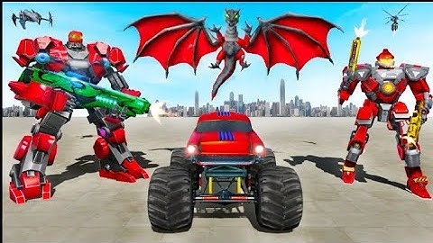 Military Truck Robot Transformation | Flying Car Dragon Robot Transform | LA LA GAMES