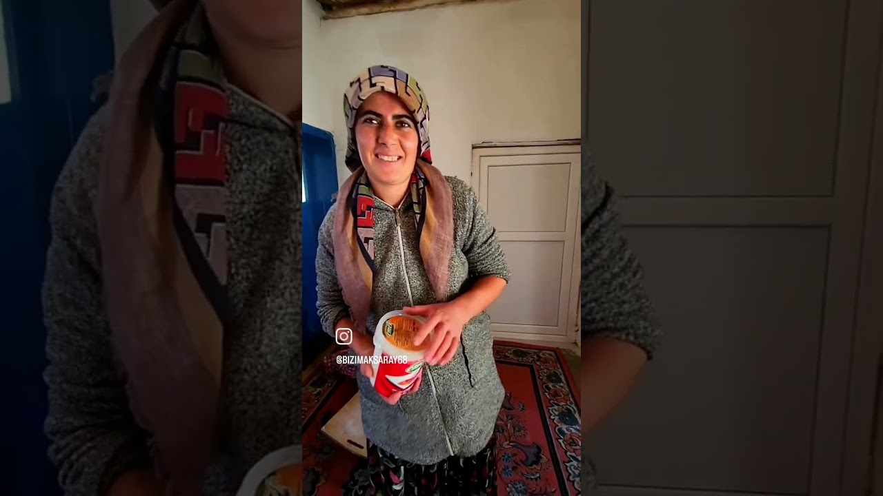 Aksaray Yenipınar Köyünde ekmek yapımı