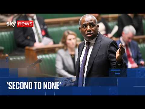 David Lammy says Parliament owes Keir Starmer a "debt of gratitude"