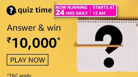 Amazon Quiz Answers Today | 13 August  2021