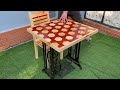 Sewing Machine Tripod Reuse Project // How to Make a Table from a Singer Sewing Machine Base