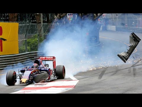 F1 Crash / Max Verstappen & Romain Grosjean / GP Monaco (Onboard)