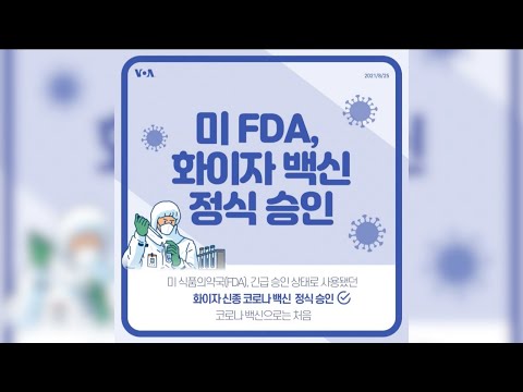 [뉴스 클릭] 미 <strong>FDA</strong>, 화이자 백신 정식 <strong>승인</strong>