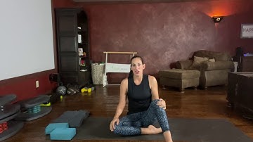 Double pigeon or Firelog Yoga pose tutorial