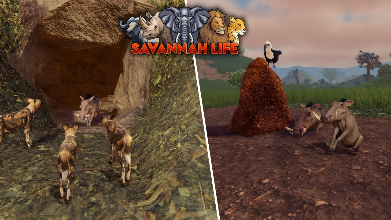 Warthog Hunting Everyone in Savannah Life ⏐ ROBLOX 🐗