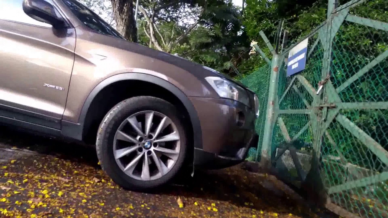 Illegal parking? Blocking walking path. - YouTube