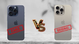 fake iphone 15 pro max vs real iphone 15 pro max || iphone 15 pro max american copy || iphone 15