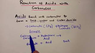 3. Reaction Of Acids With Carbonates