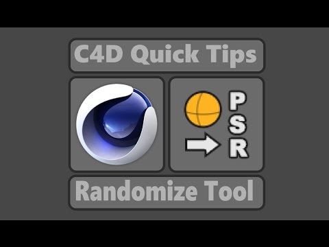 Randomize tool (Cinema 4d quick tips)