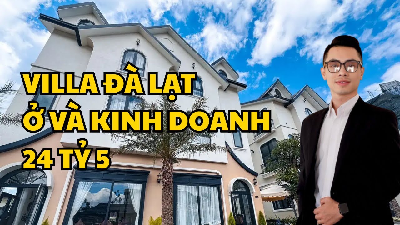 VILLA Đà Lạt vừa ở và Kinh Doanh thiết kế đẹp nằm ngay trung tâm Tp