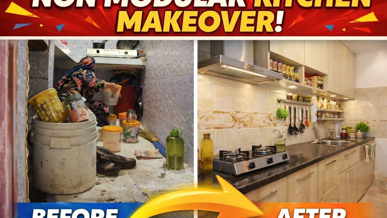 ✨ Non Modular Kitchen Cleaning | Deep Cleaning & Organization Routine ✨ | #kitchencleaning #vlog 