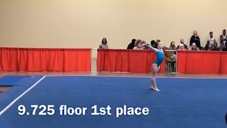 Taylor’s first level 7 gymnastics meet