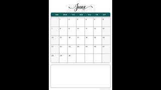 June 2026 Calendar | Printable A4 & US Letter | Portrait & Landscape | Free PDF Download | June 2026