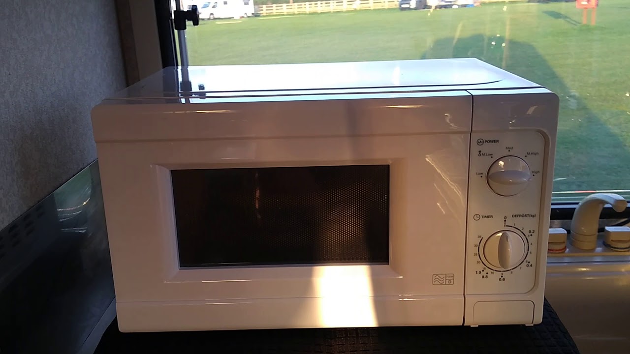 Microwave Oven Low Power White 500 Watt - Drawing 1150 watts ideal for  caravans