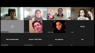 Online Meeting Via Zoom. Etwinning Project World Changers. Mixed Team1