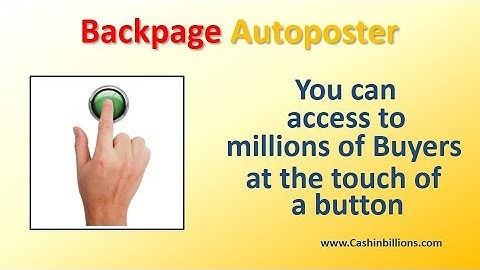Backpage Ad Poster | Backpage Auto Poster | Backpage Autoposter Software