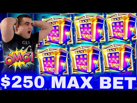 $250 Max Bet Bonus u0026 Re-trigger = MASSIVE HANDPAY JACKPOT On Piggy Bankin